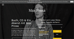 Desktop Screenshot of maxprosa.de